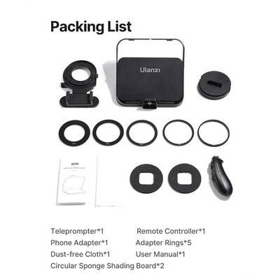 imagem do produto  Teleprompter Ulanzi RT02  Universal Para C�mara E Celular