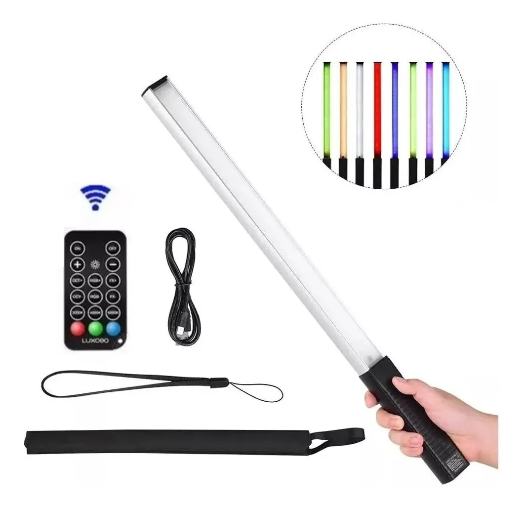 imagem do produto Bast�o Led Rgb Luxceo Q508A Com Controle Remoto 