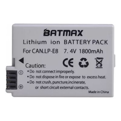 imagem do produto Bateria Batmax LP-E8 - Batmax