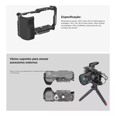 imagem do produto Cage - Gaiola Smallrig Para Sony Zv-e10 Sem Grip 3531B