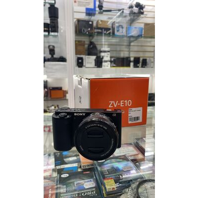imagem do produto Camera Sony ZV E10 com lente E-mount 16-50mm OSS Usada - Aprox 10k - Sony