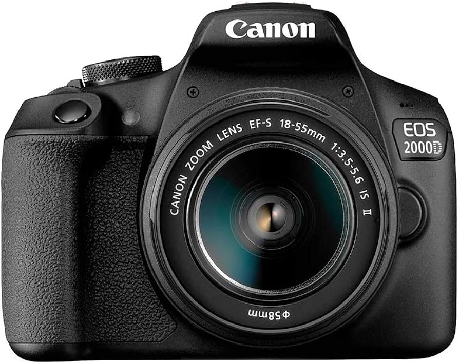 Canon EOS 2000D com lente EF-S 18-55mm III