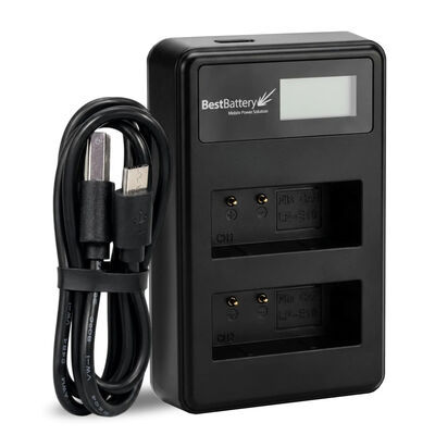 imagem do produto Carregador Duplo BestBattery LP-E10