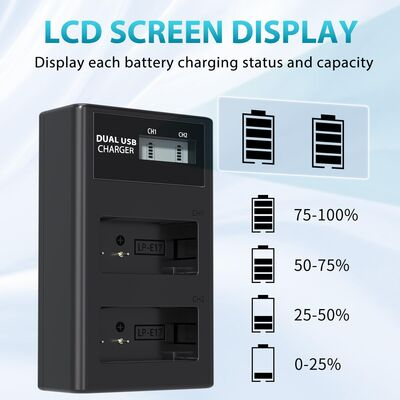 imagem do produto Carregador Similar Duplo LP-E17