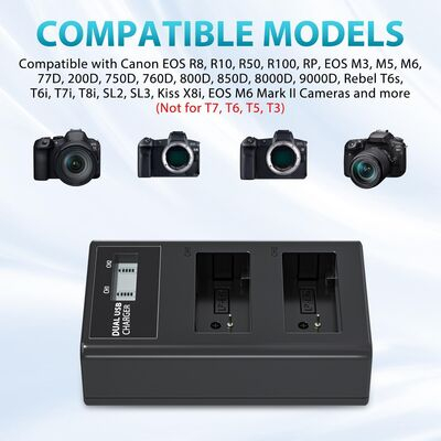 imagem do produto Carregador Similar Duplo LP-E17