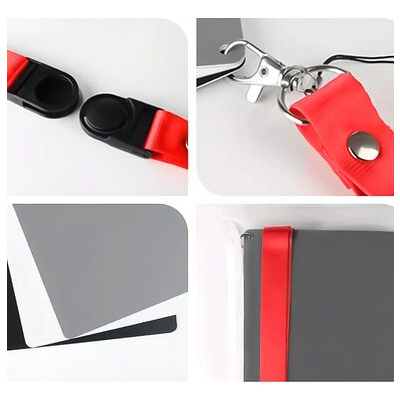 imagem do produto Cart�o Cinza 18% Balan�o De Branco 3 Em 1 Branco Preto Cinza - Greika