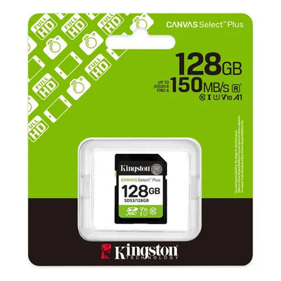 imagem do produto Cart�o de Mem�ria Kingston SD 128GB 150MB/s - Kingston