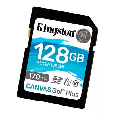imagem do produto Carto De Memria Kingston SD 128GB 170MB/S - Kingston - Kingston