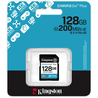 imagem do produto Carto De Memria Kingston SD 128GB 200MB/S - Kingston - Kingston