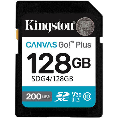 imagem do produto Carto De Memria Kingston SD 128GB 200MB/S - Kingston - Kingston