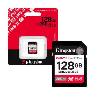 imagem do produto Cart�o de Mem�ria Kingston SD 128GB 280MB/s v60 - Kingston