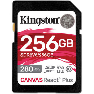 imagem do produto Cart�o de Mem�ria Kingston SD 256GB 280MB/s v60 - Kingston