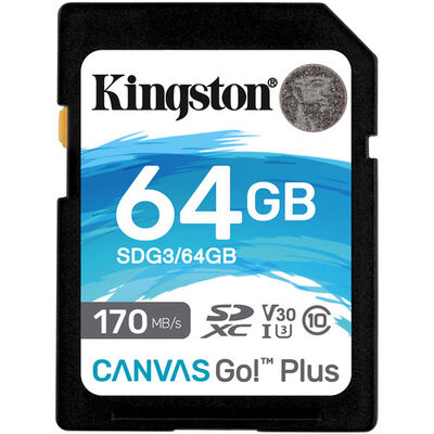 imagem do produto Carto de memria Kingston SD 64GB 170MB/s - Kingston
