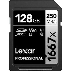 imagem de Cartão de memória Lexar 128GB 1667x 250MB/s v60 - Lexar