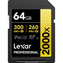 imagem de Cartão de memória Lexar 64GB 2000x 300MB/s v90 - Lexar