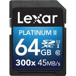 imagem de Cartão de memória Lexar 64GB 45MB/s 300x Classe 10 - Lexar