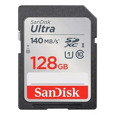 imagem do produto Carto De Memria Sandisk  SDXC 128gb 140 MB/S ULTRA - Sandisk