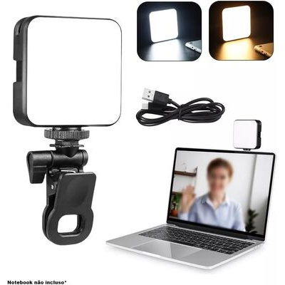 imagem do produto Iluminador Led Greika Led64 Bicolor Com Clip P/ Notebook - Greika
