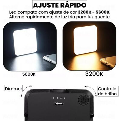 imagem do produto Iluminador Led Greika Led64 Bicolor Com Clip P/ Notebook - Greika