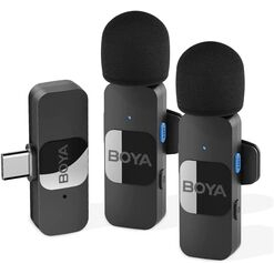 imagem de Microfone De Lapela Boya By-v20 Wireless Compatível com dispositivos com portas USB C (And - Boya