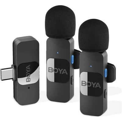 imagem do produto Microfone De Lapela Boya By-v20 Wireless Compatvel com dispositivos com portas USB C (And - Boya
