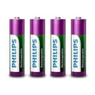 imagem do produto Pilhas Recarregavel Philips 2500mah Aa Original Kit C/ 4 Un - Greika