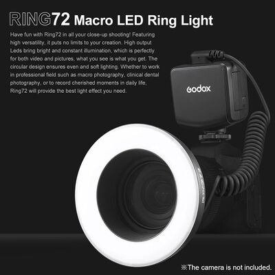 imagem do produto Ring Light Macro Led Godox Ring72 Universal - Greika