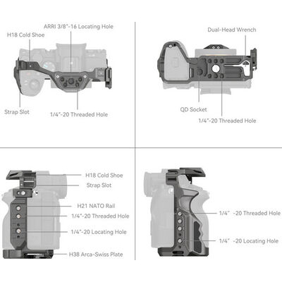 imagem do produto SMALLRIG 4481 HawkLock Quick Release Caixa para Sony A7RV/A7IV/A7SIII/A1