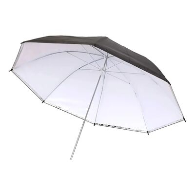 imagem do produto Sombrinha 101cm Refletora Preta, Prata e Branca Greika BW-40 Para Est�dio Fotogr�fico - Greika