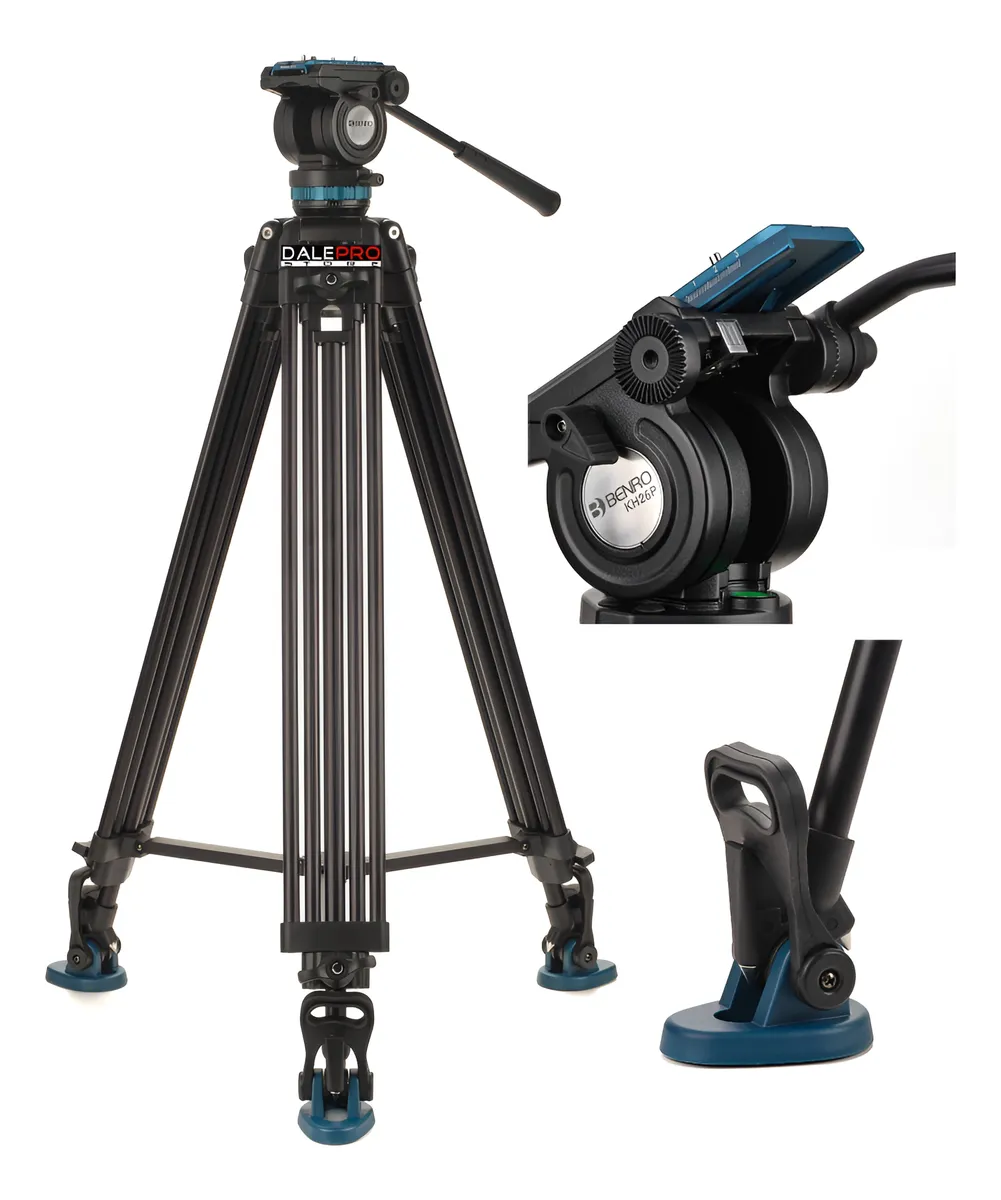imagem de Tripé Benro Video Kh26pc 6,8kg 1,84m Pan C/ Ajuste De Tensão - Benro